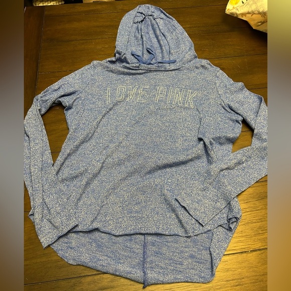 Pink Woman’s  Blue Hoodie Small - Picture 1 of 3